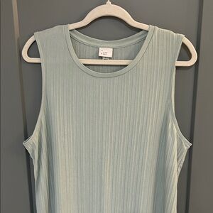 a new day Ribbed Tank Dress - Mint Green Size Large